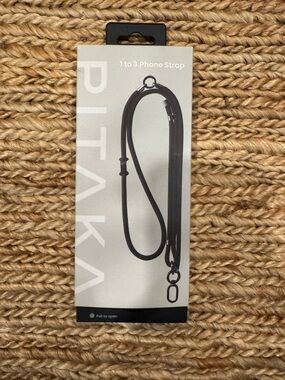 Pitaka Black 1-to-3 Phone Strap — Adjustable Crossbody phone strap